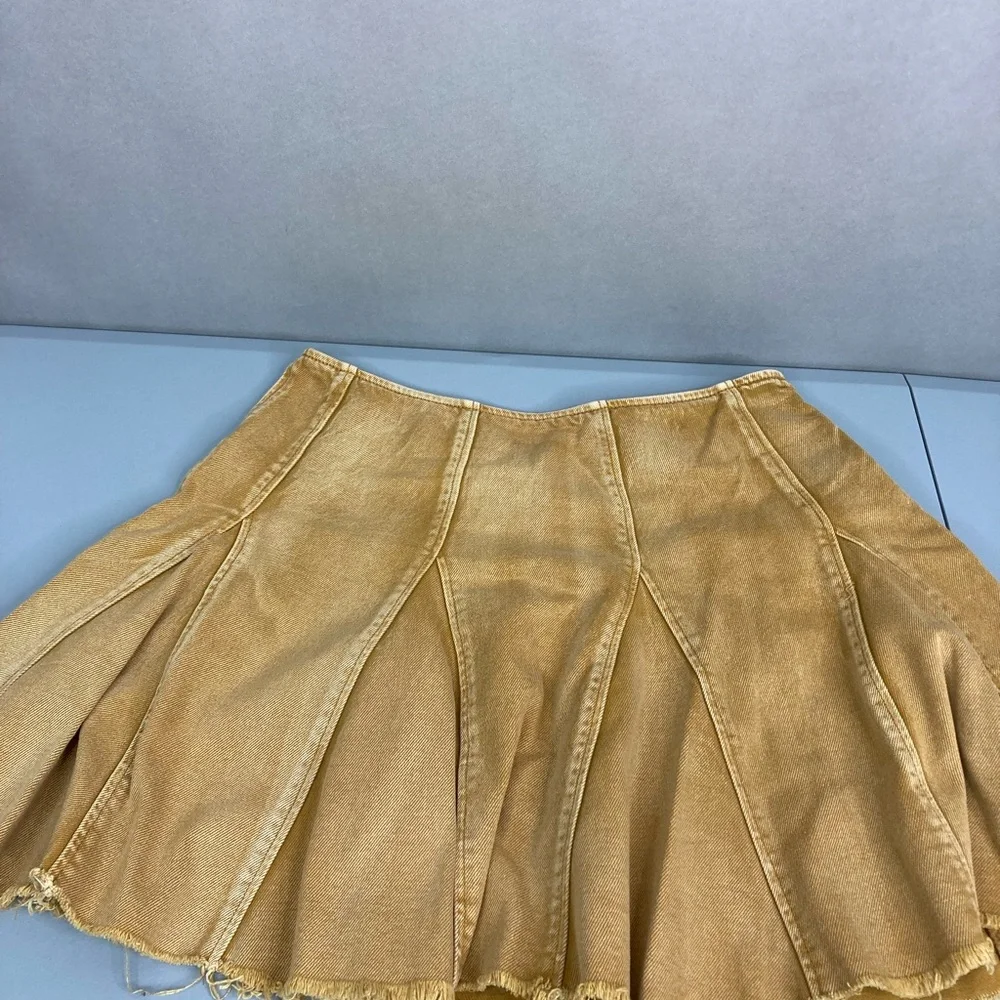 Free People Tan A-Line Skirt - Picture 1 of 14